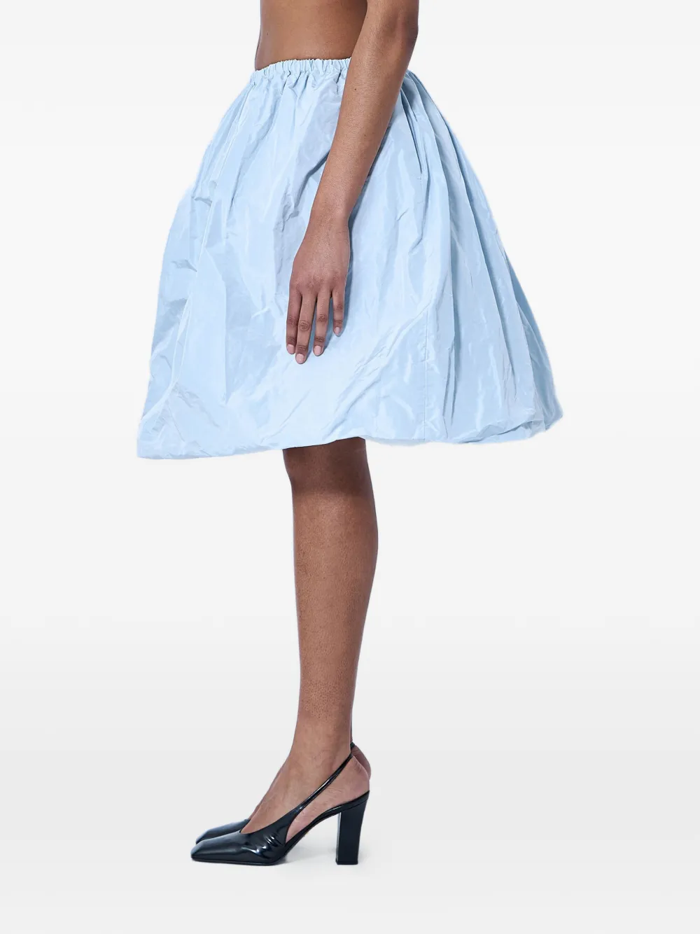 Prada Elastische taffeta mini-rok Blauw