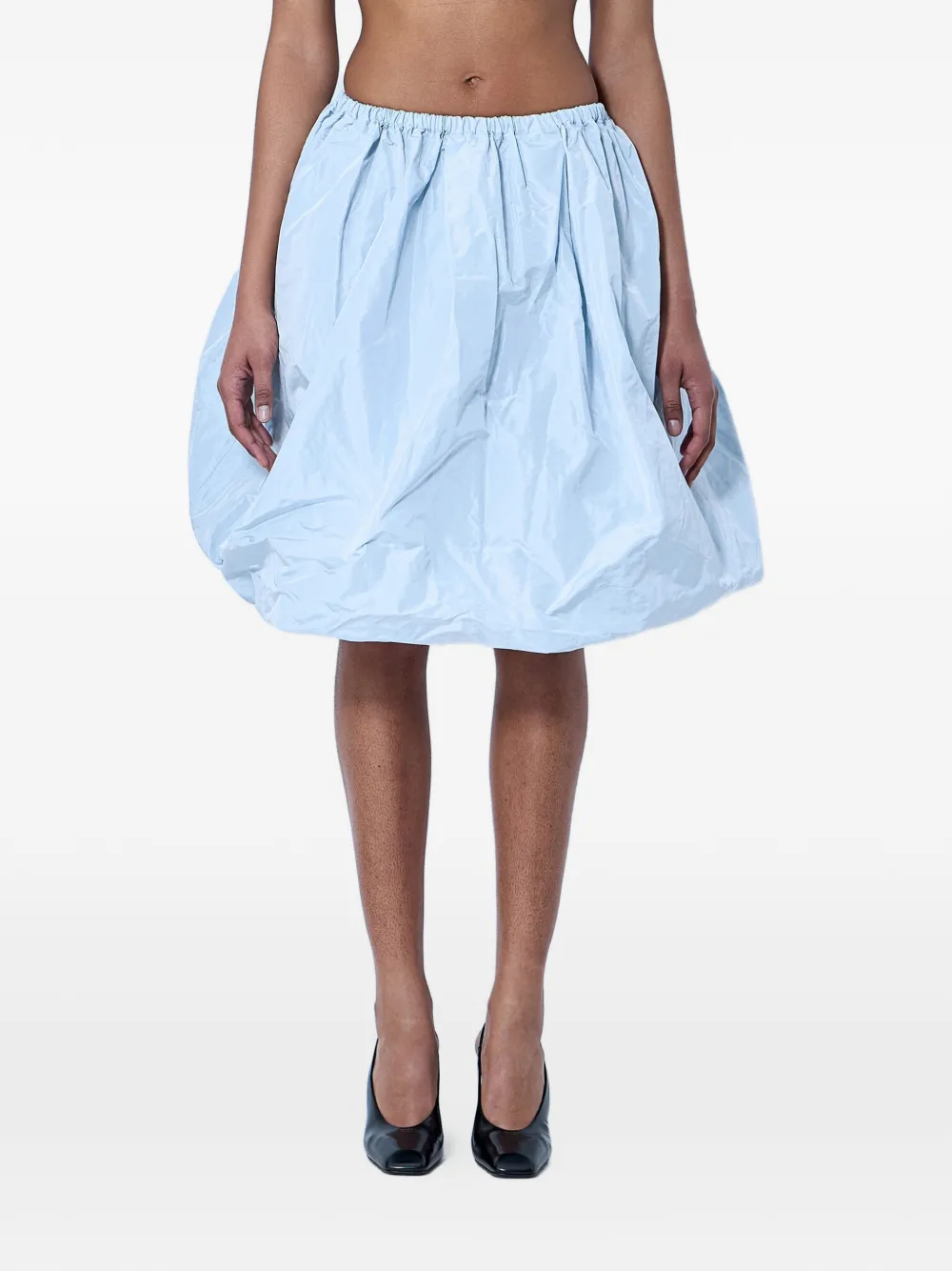 Prada balloon-silhouette skirt - Blu