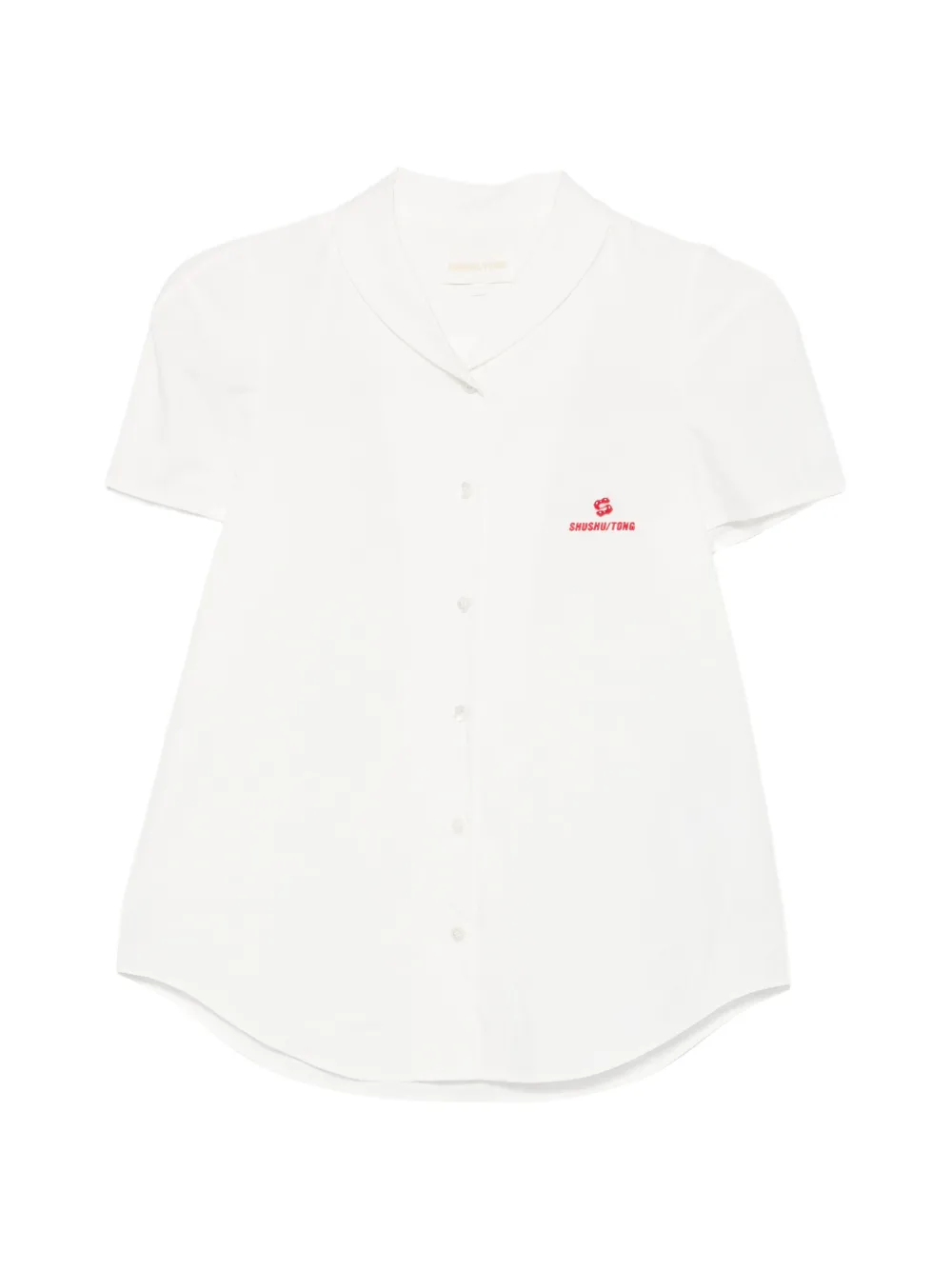 SHUSHU/TONG logo-embroidered short-sleeve shirt