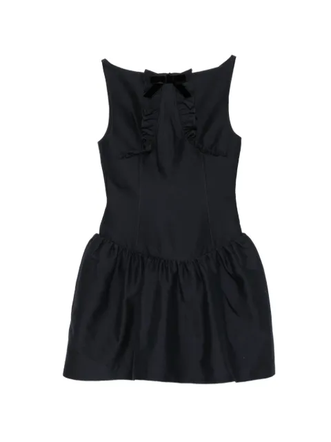 SHUSHU/TONG Gerüschtes Kleid mit Schleife