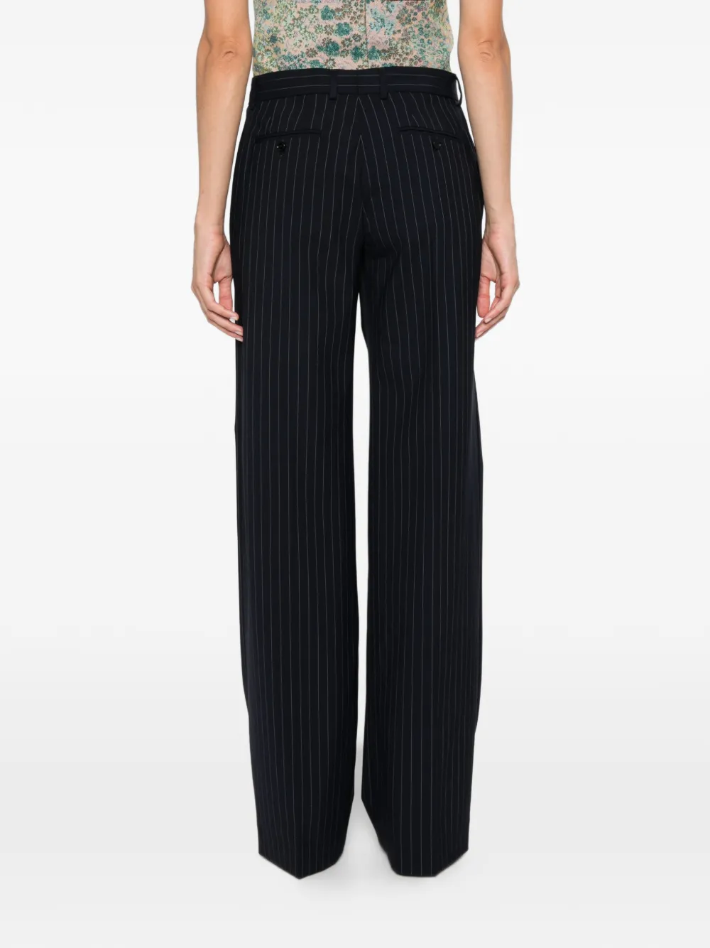 Dolce & Gabbana Broek met wijde pijpen Blauw