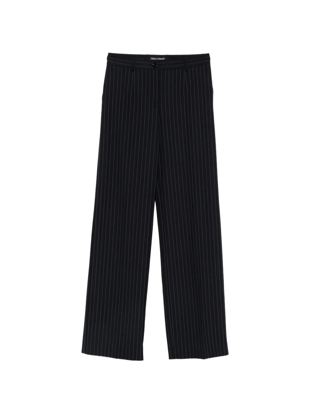 Dolce & Gabbana pinstriped wide-leg trousers - Bleu