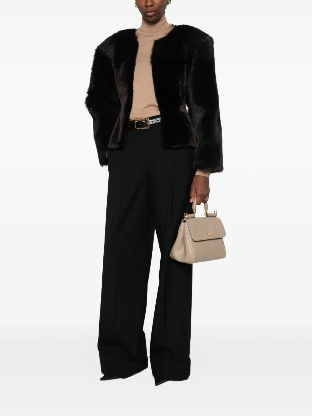 Dolce & Gabbana roll-neck sweater Beige