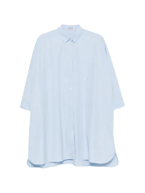 Jil Sander oversized curved-hem shirt