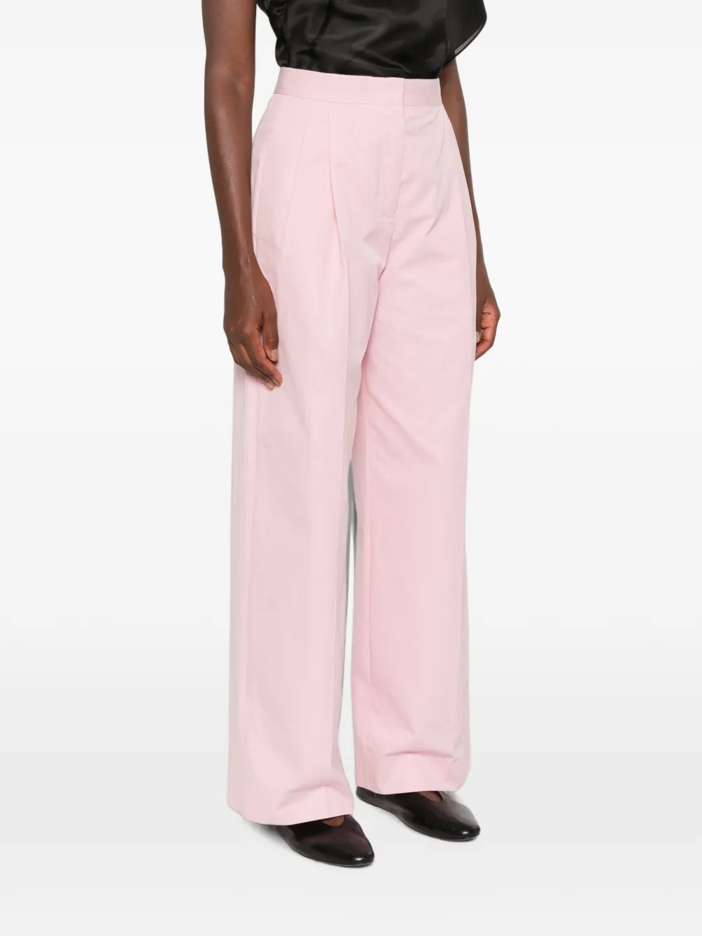 Jil Sander Broek met paspelzakken Roze