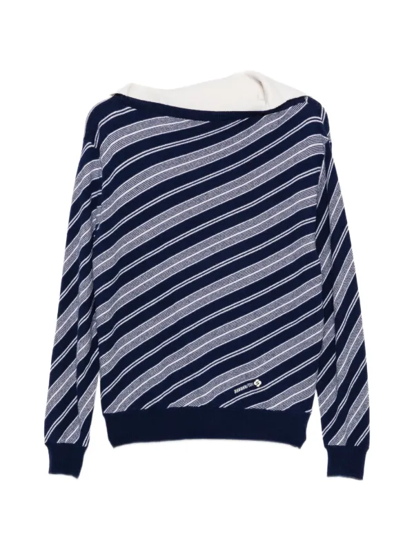 Shushu/Tong Stripe-pattern Sweater in Blue