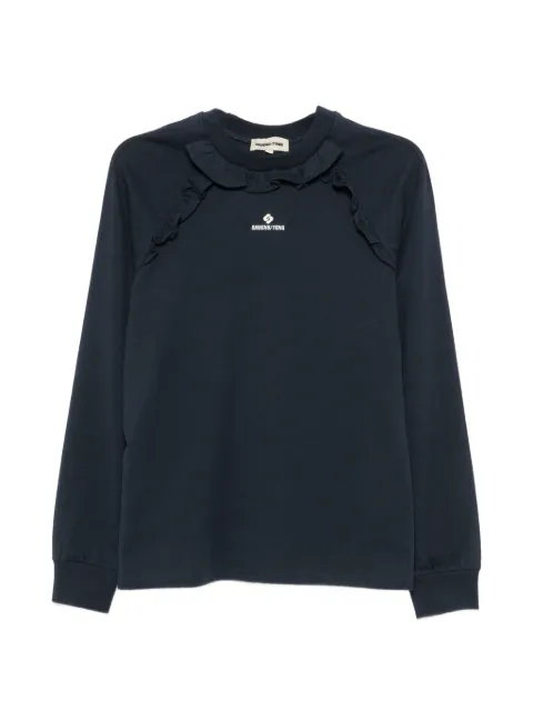 SHUSHU/TONG camiseta con ribete de volantes de manga larga