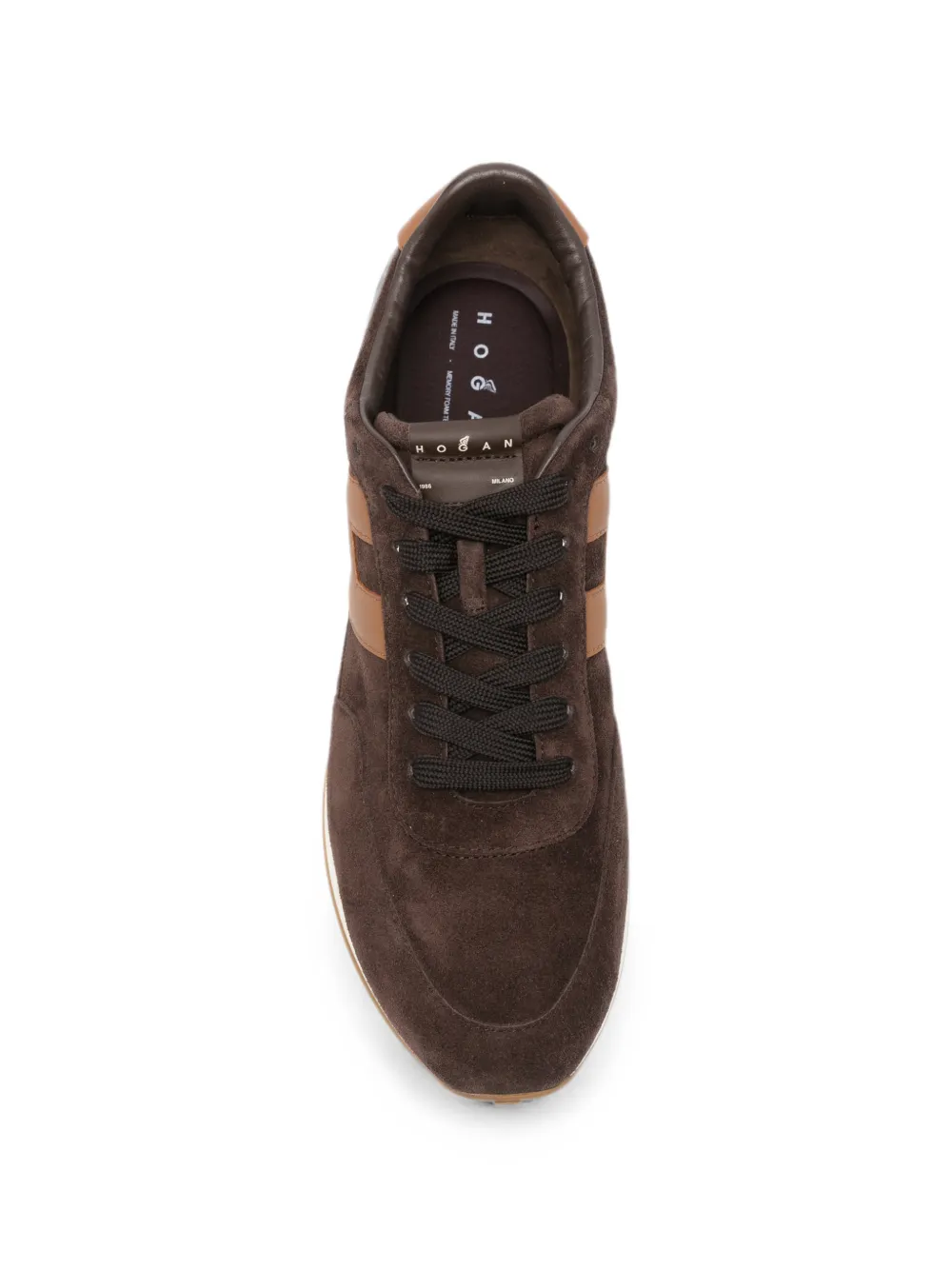 Hogan H699 logo-patch sneakers Bruin