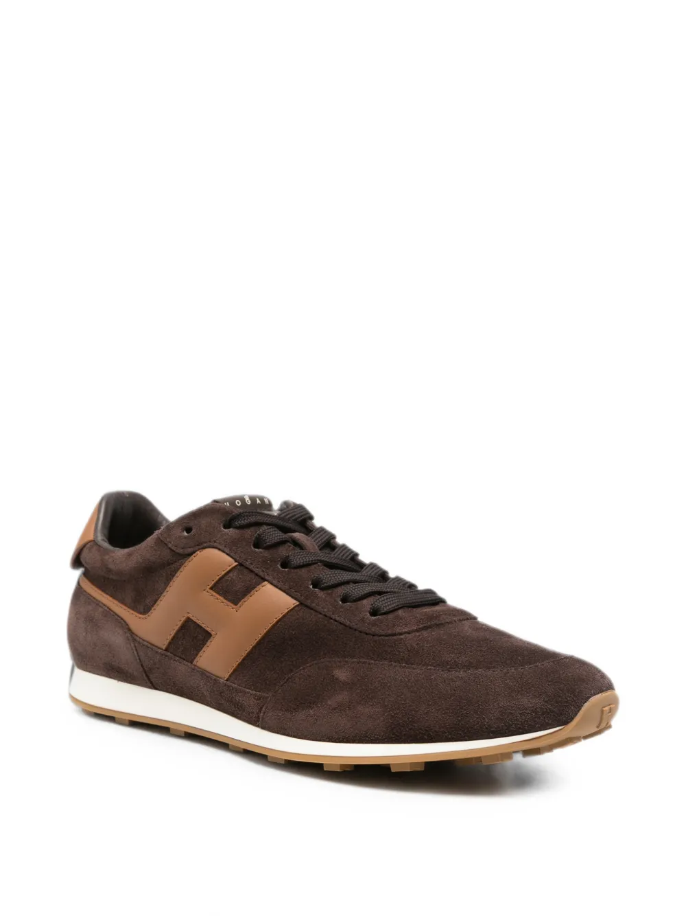 Hogan H699 logo-patch sneakers Bruin