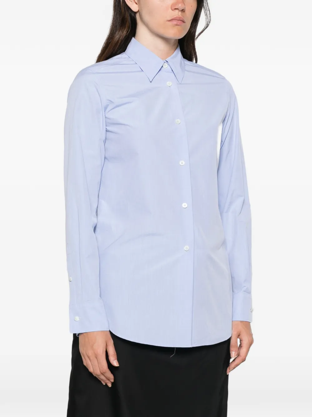 Jil Sander Getailleerd overhemd Blauw