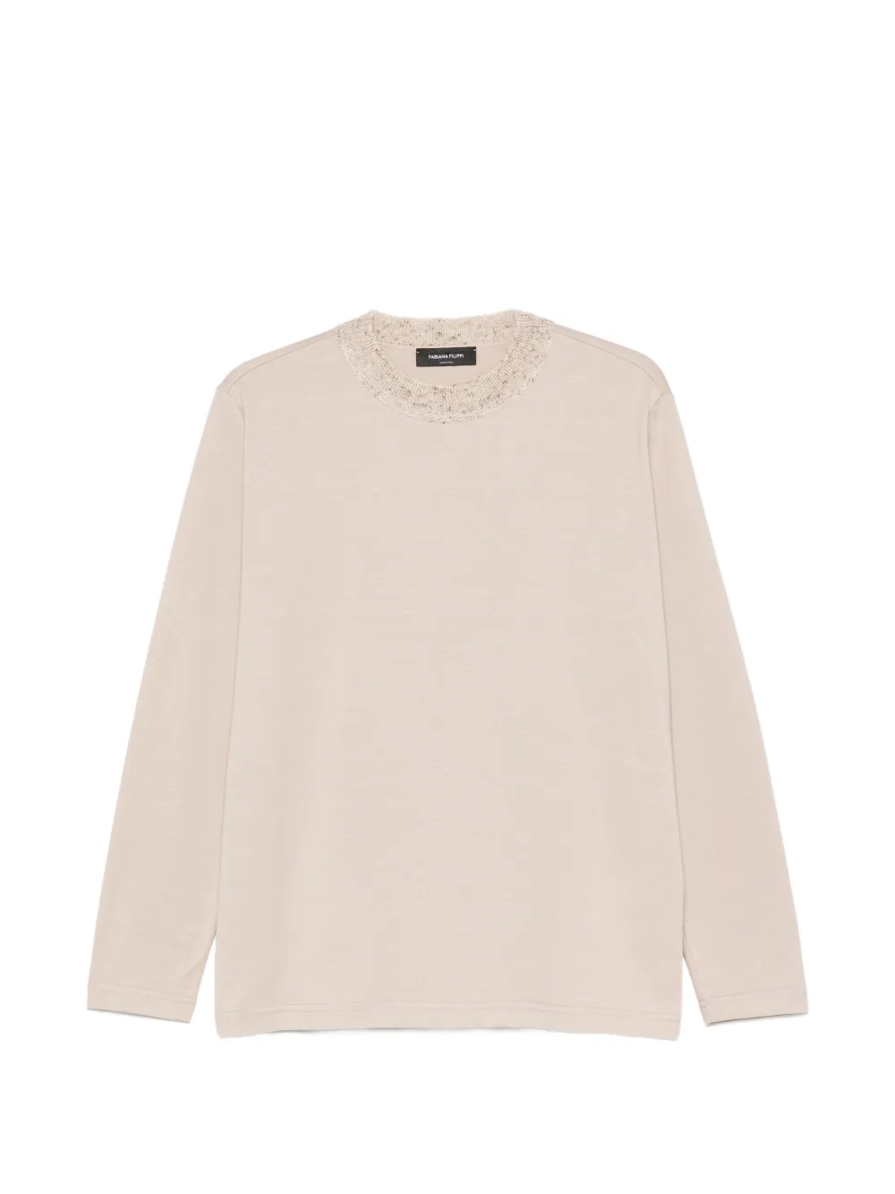 Fabiana Filippi ribbed-neck T-shirt - Toni neutri