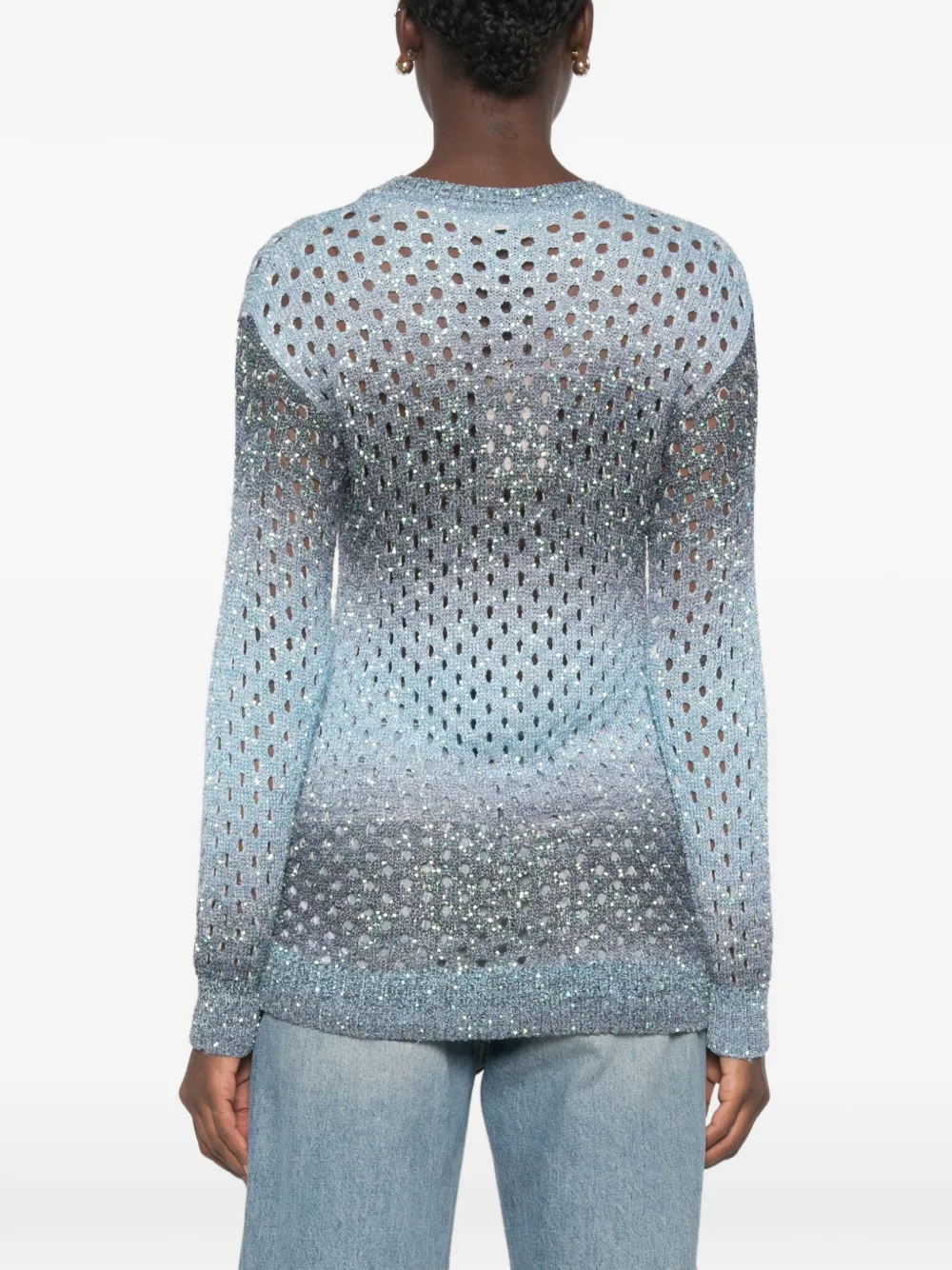 ETRO Vest met pailletten Blauw