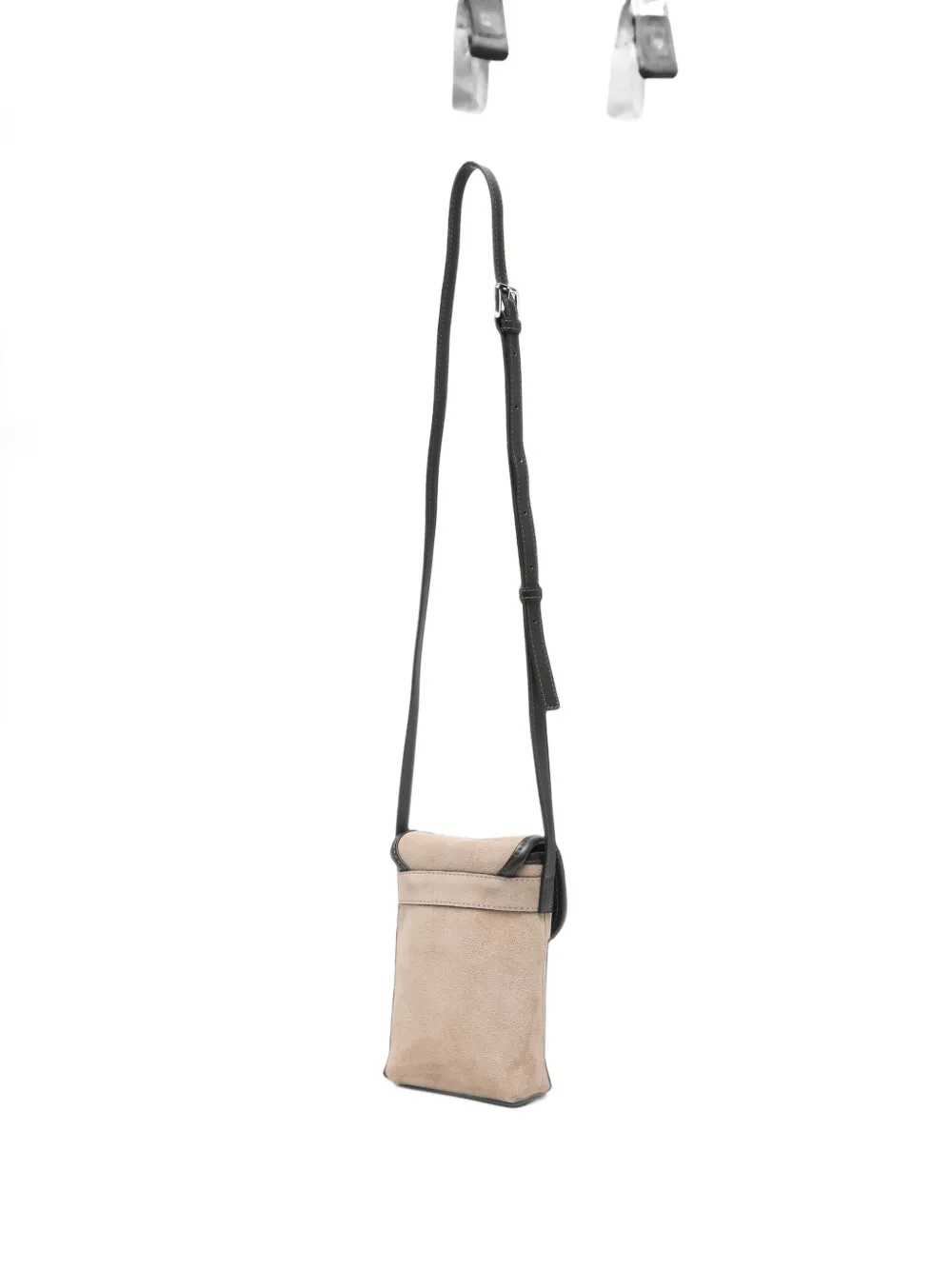 Peserico Crossbodytas met leren afwerking Beige