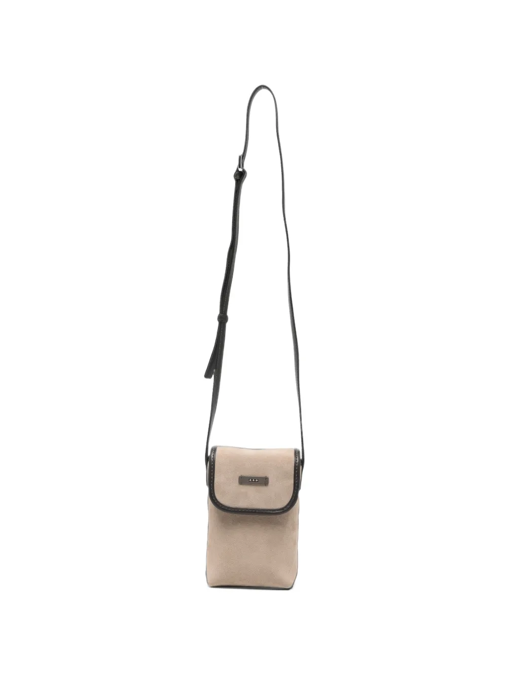 Peserico leather-trim cross body bag - Toni neutri