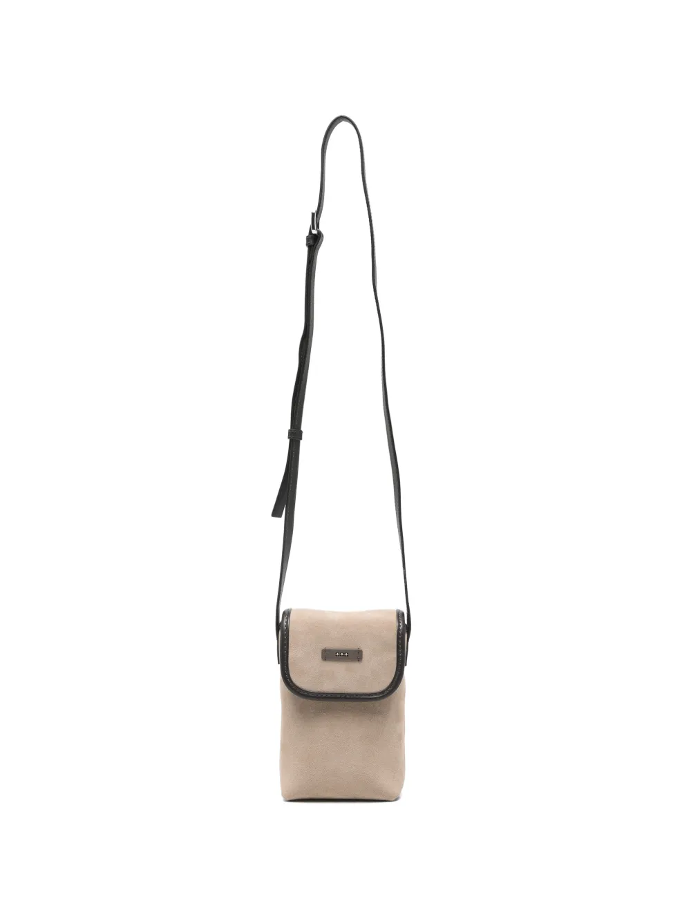 Peserico leather-trim cross body bag - Toni neutri