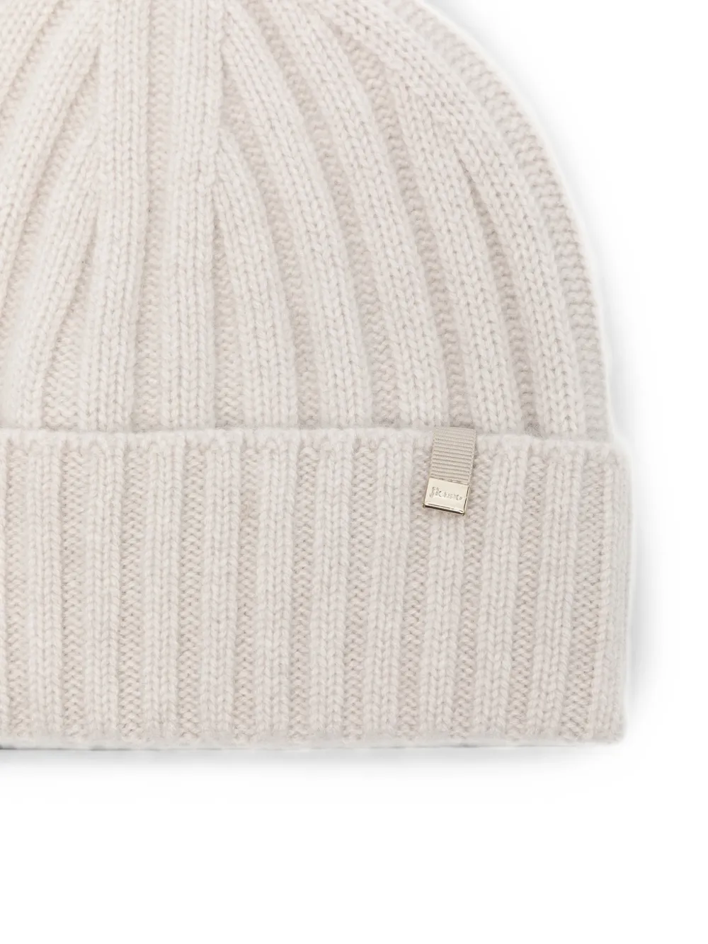 Herno Ribgebreide muts Beige