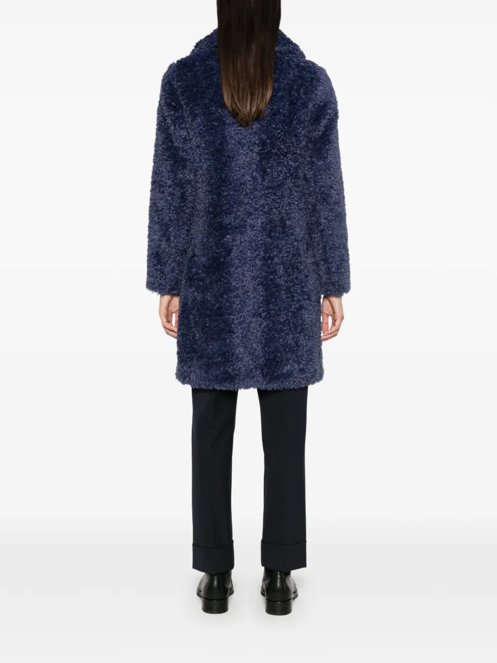 Herno Jas met textuur en gekerfde revers Blauw
