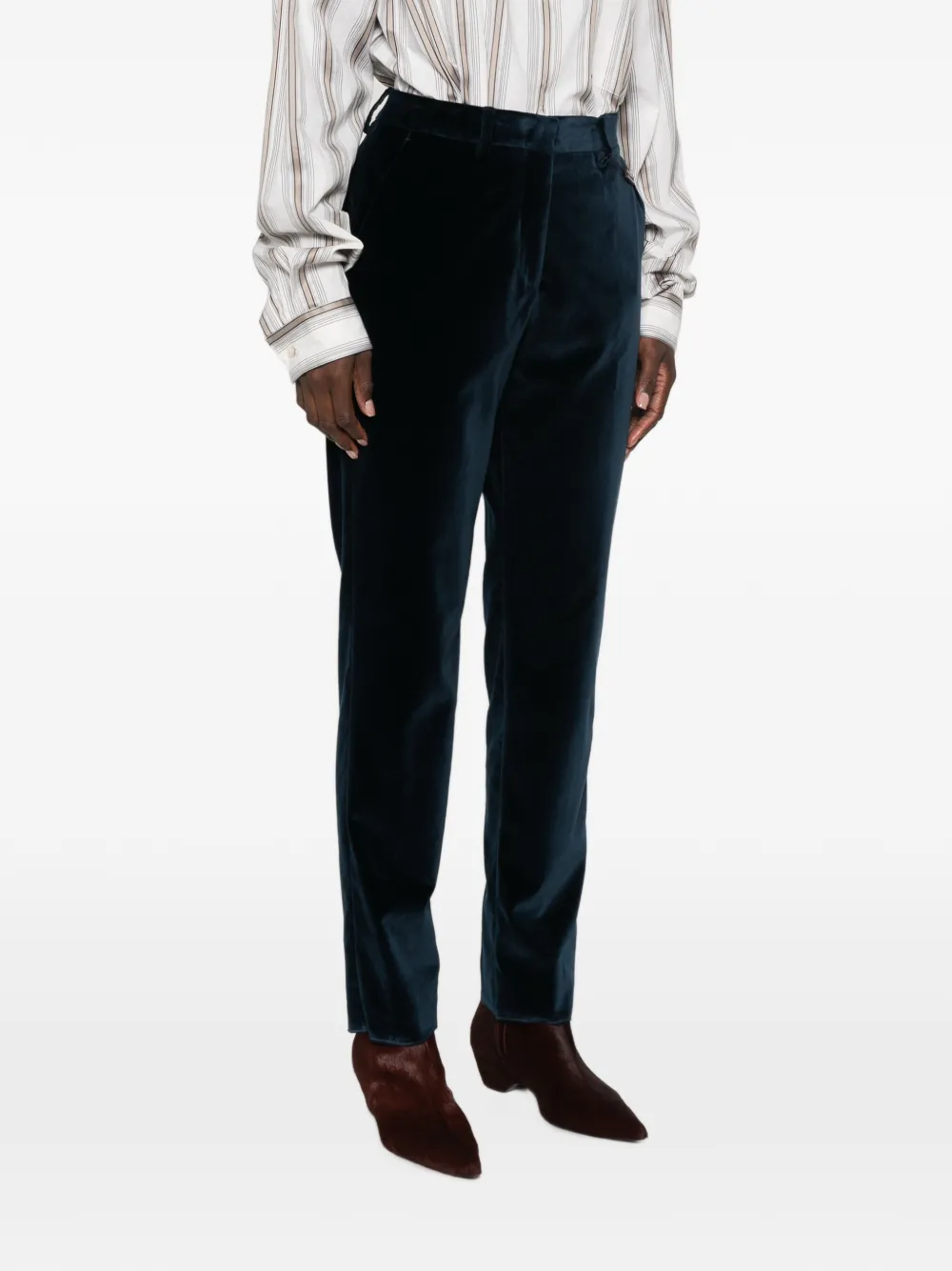 ETRO Fluwelen pantalon Blauw
