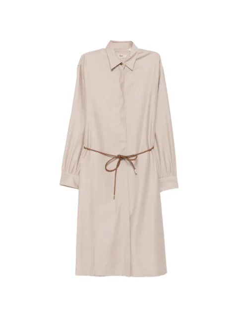 Herno belted shirt midi dress