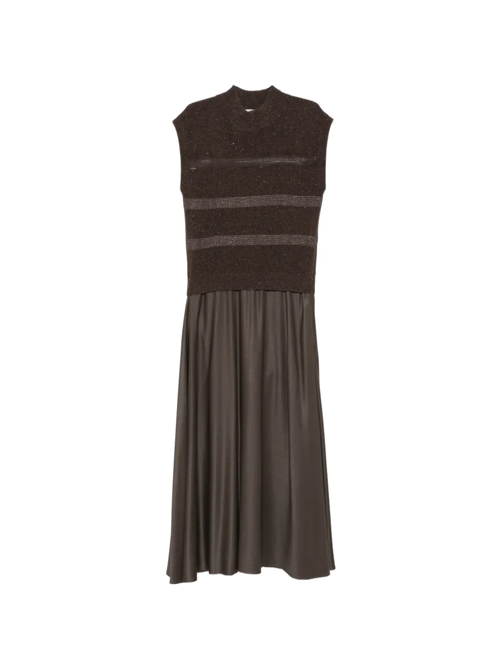 Peserico striped sleeveless midi dress