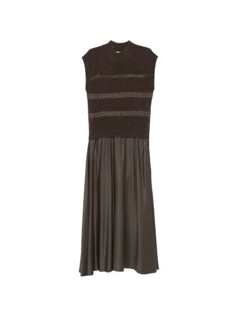Peserico striped sleeveless midi dress