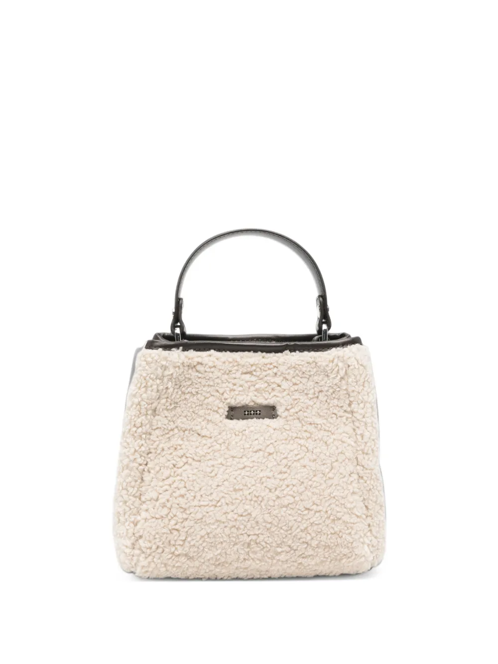 Peserico shearling-effect tote bag - Toni neutri