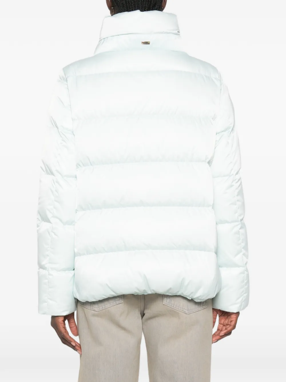Herno Gewatteerde parka met trekkoord Blauw