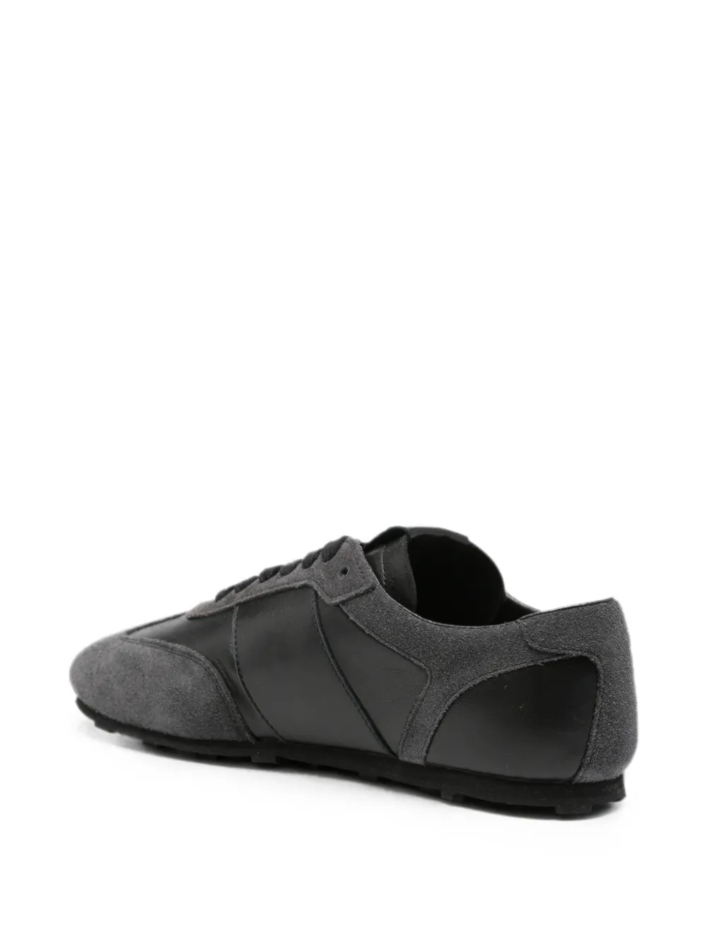 Marni logo-embroidered panelled sneakers Zwart