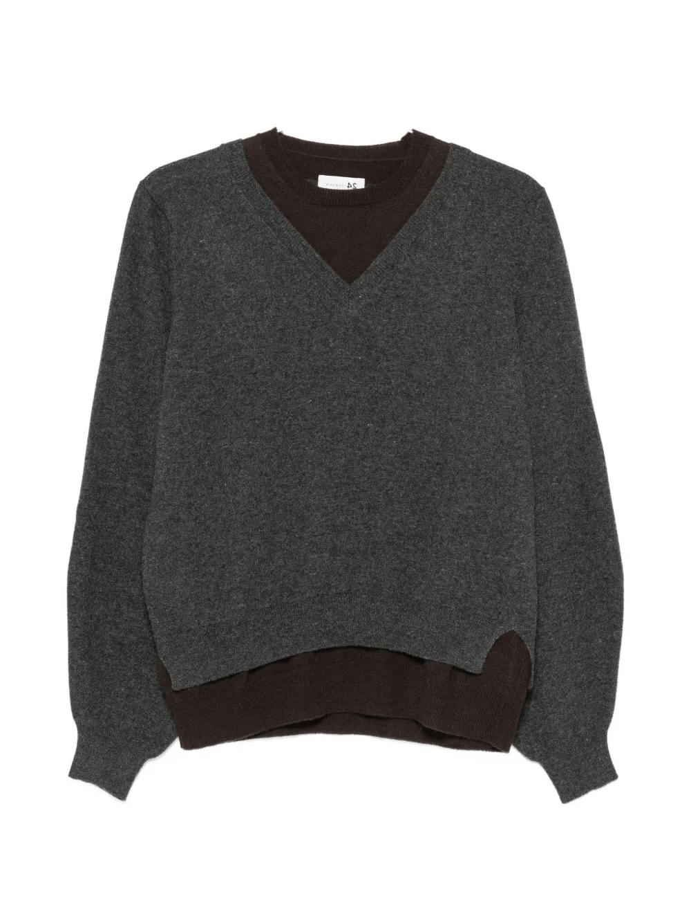 Manzoni 24 Pullover im Layering-Look - Grau
