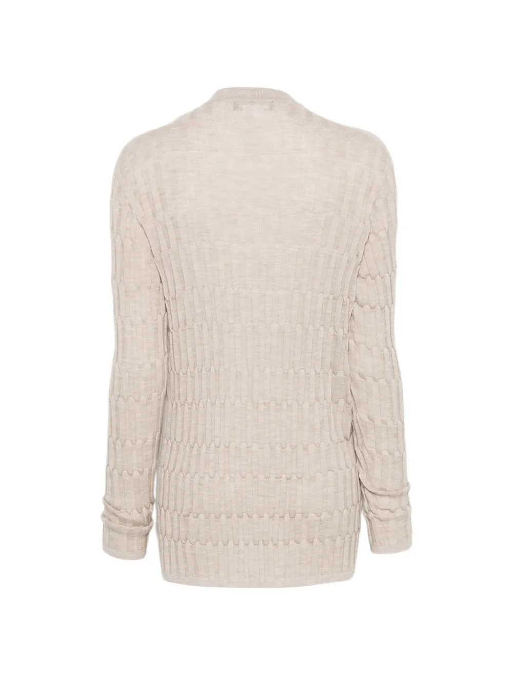 Fabiana Filippi Ribgebreid vest Beige