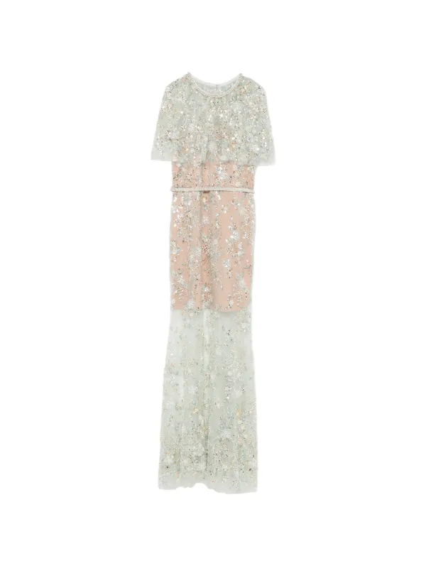 embellished cape maxi dress Buy Love & Roses Sage Green Embellished Cape Maxi Dress from Next USA