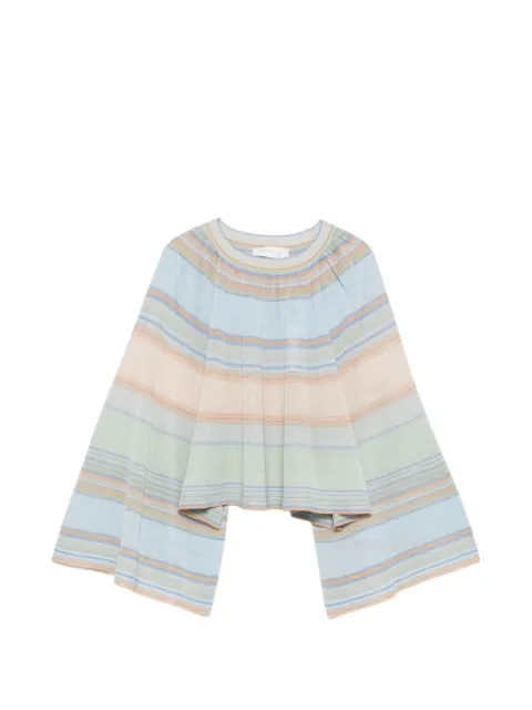 ZIMMERMANN striped metallic-thread knit