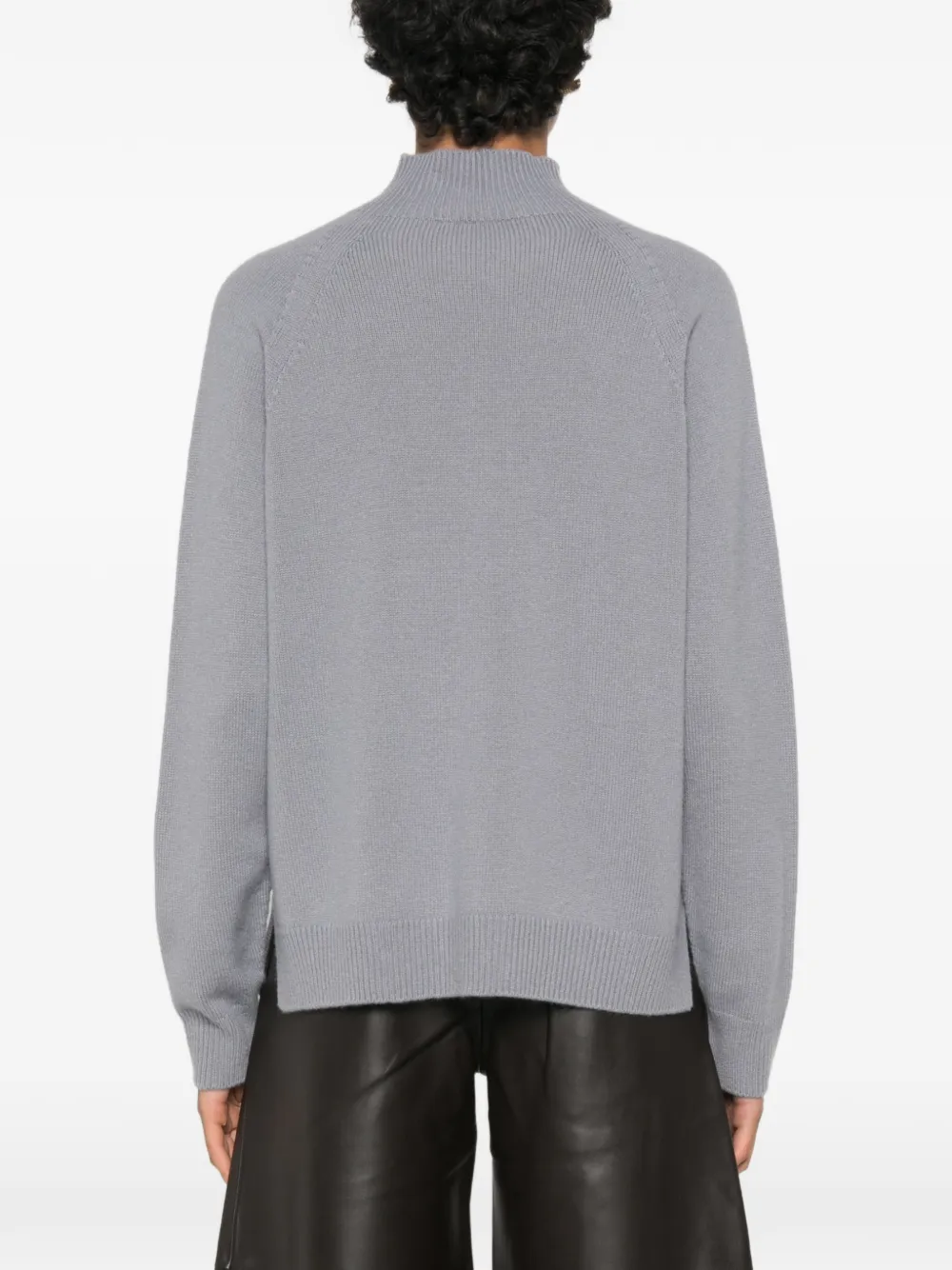 Peserico Trui met raglan mouwen en hoge hals Blauw