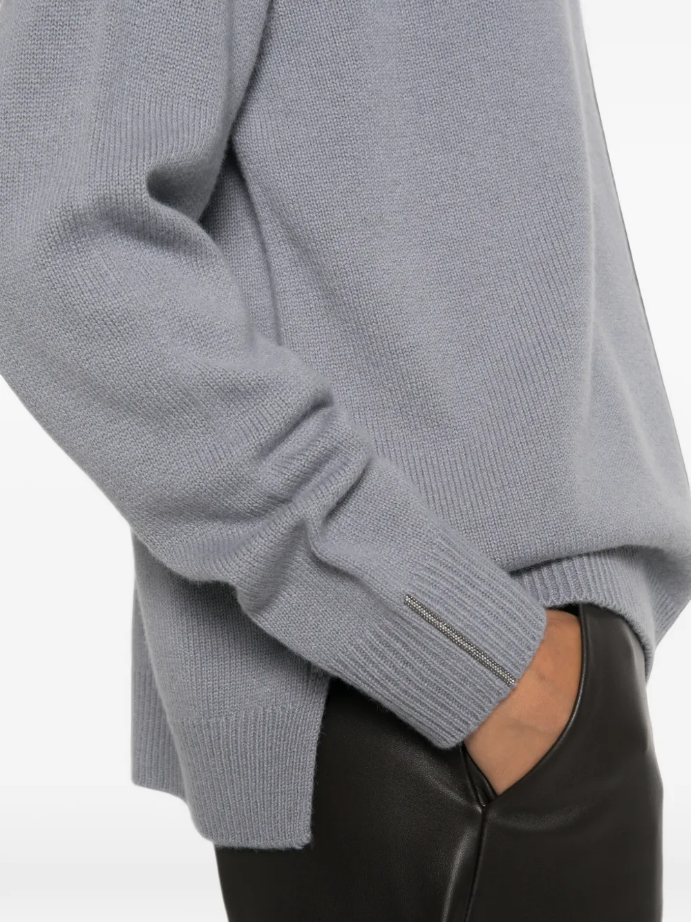 Peserico Trui met raglan mouwen en hoge hals Blauw
