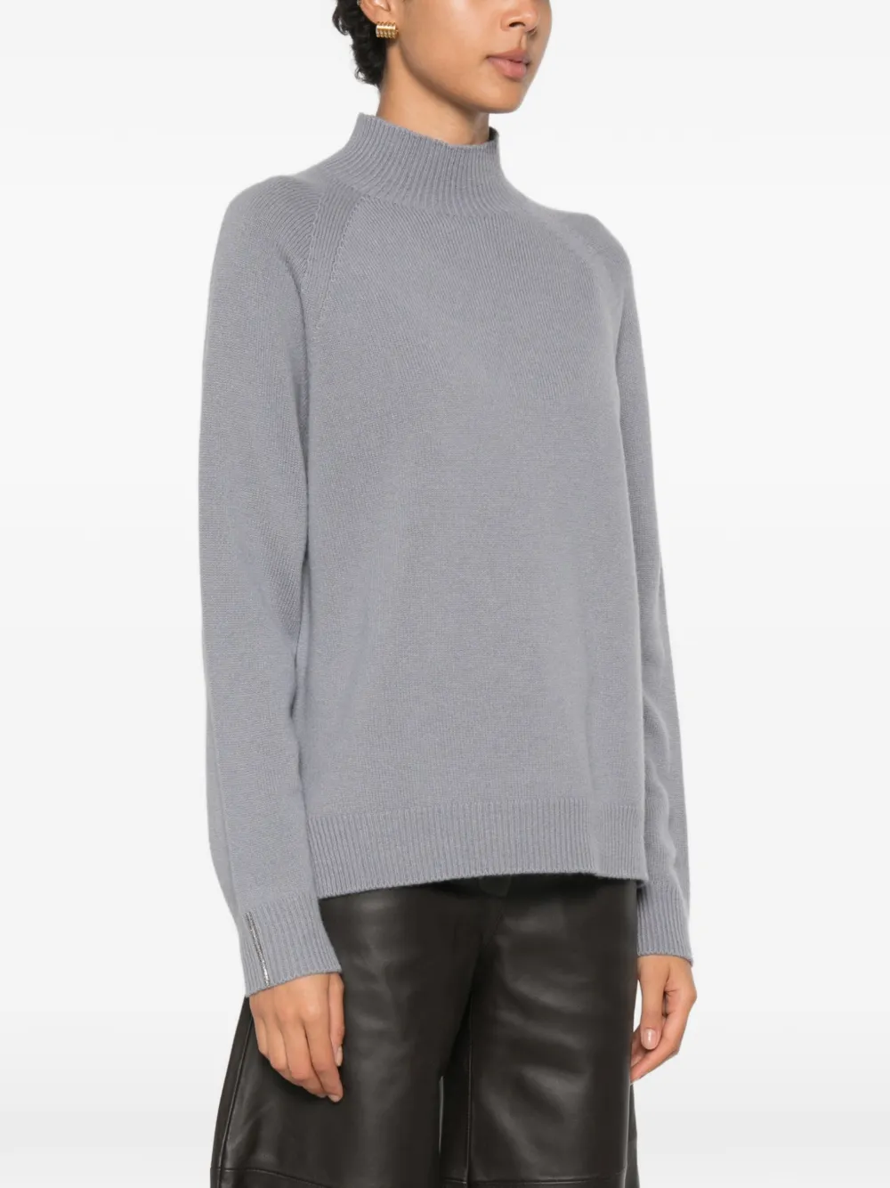 Peserico Trui met raglan mouwen en hoge hals Blauw
