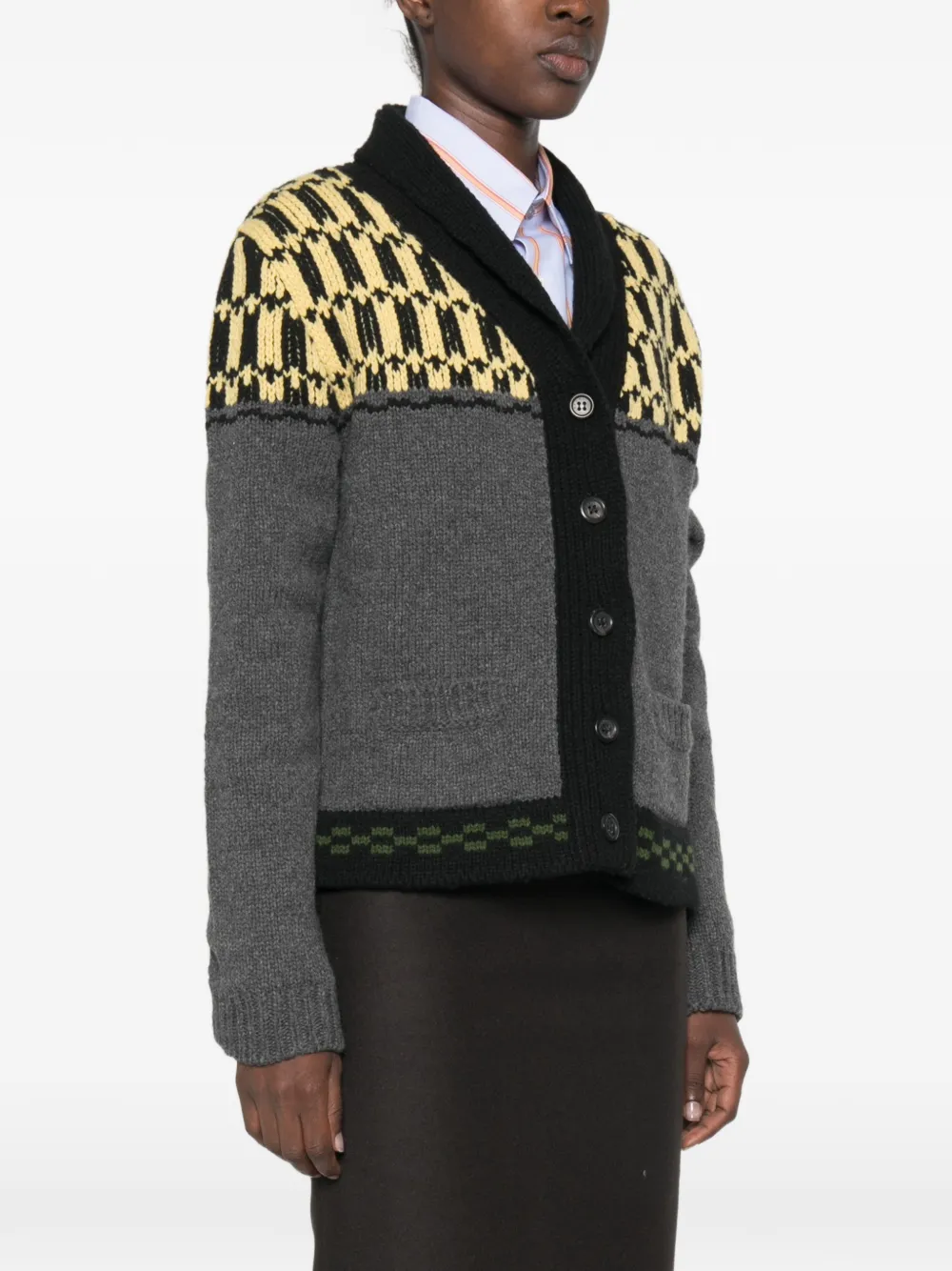 Marni Vest met geometrisch patroon Grijs