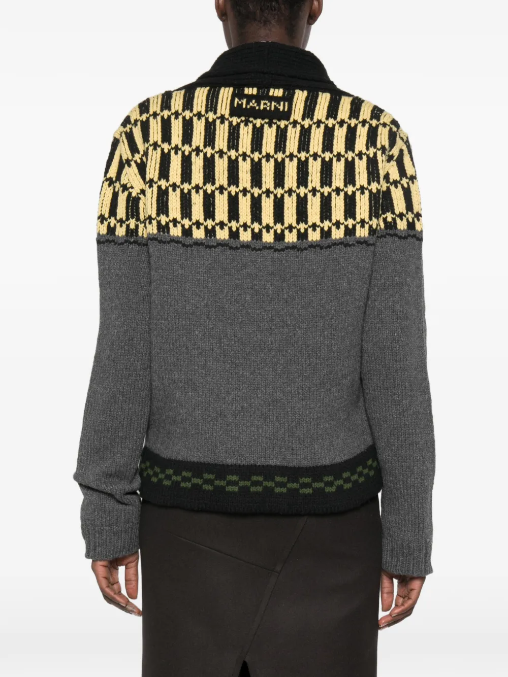 Marni Vest met geometrisch patroon Grijs