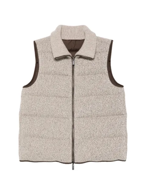 Peserico quilted high-neck gilet