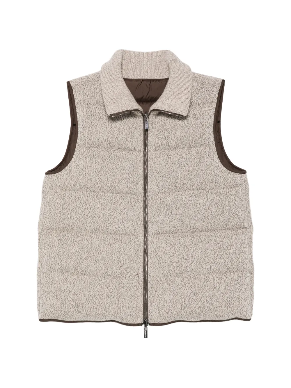 Peserico quilted high-neck gilet - Neutrals