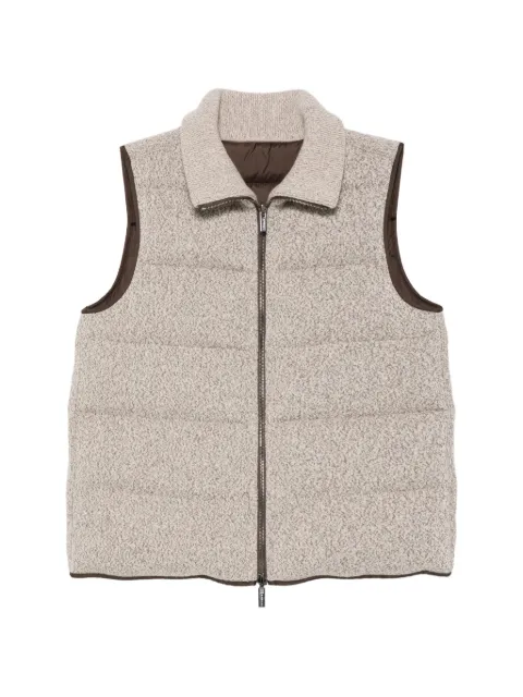 Peserico quilted high-neck gilet
