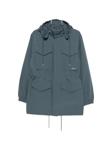 Kenzo drawstring-hem hooded parka coat