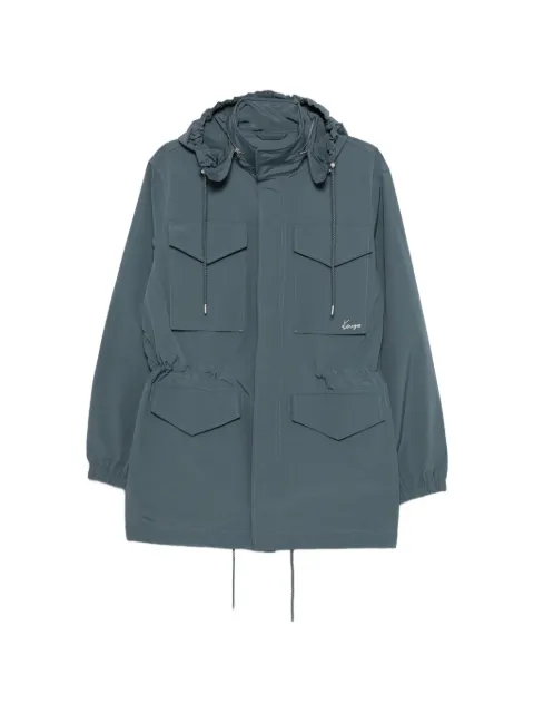 Kenzo drawstring-hem hooded parka coat