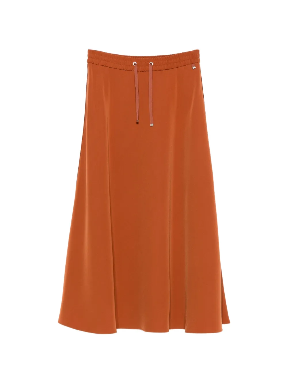 Herno drawstring-fastening maxi A-line skirt