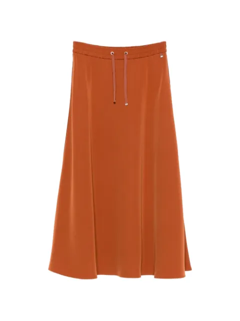 Herno drawstring-fastening maxi A-line skirt