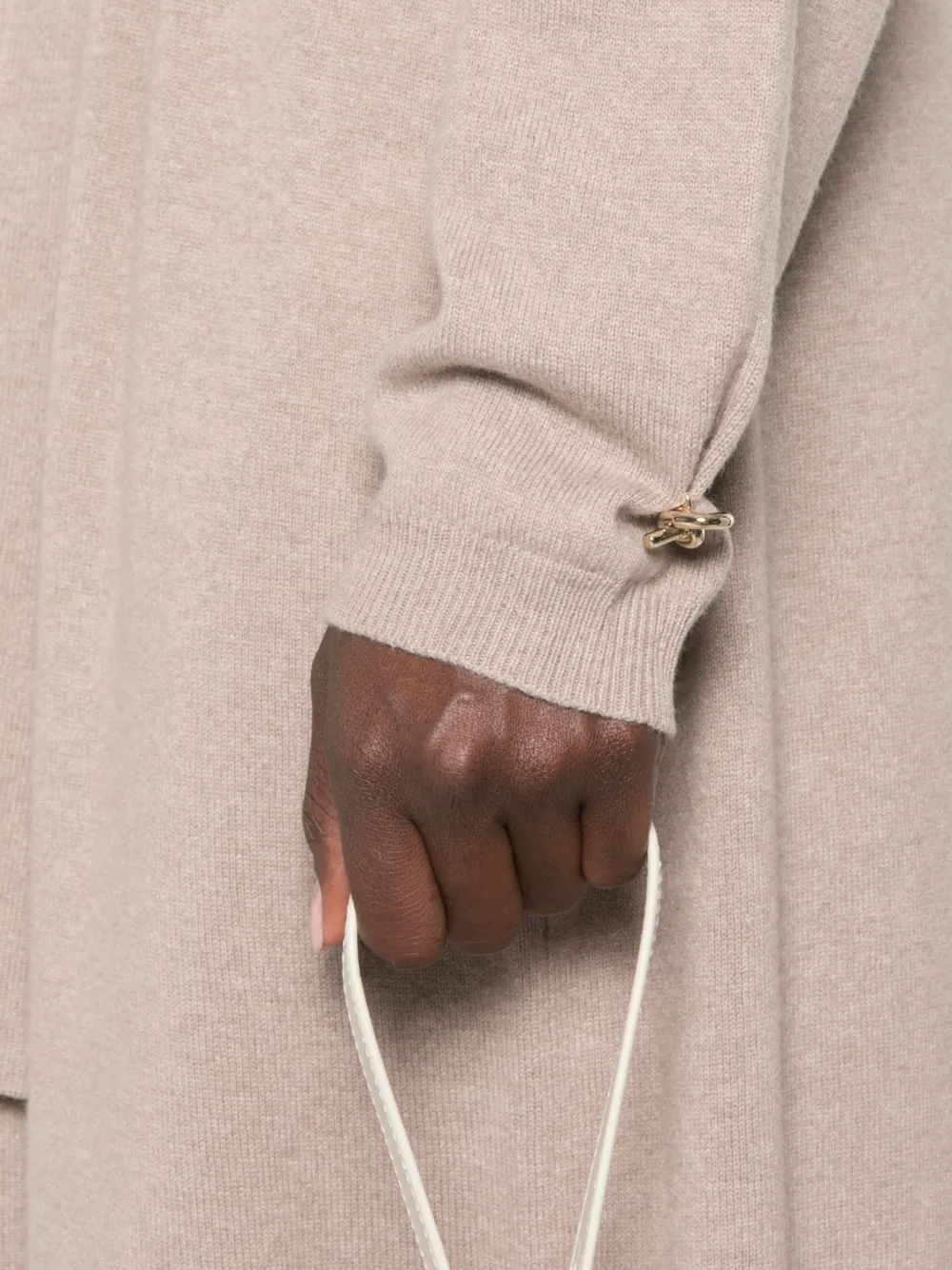 Fabiana Filippi Midi-jurk met lange mouwen Beige