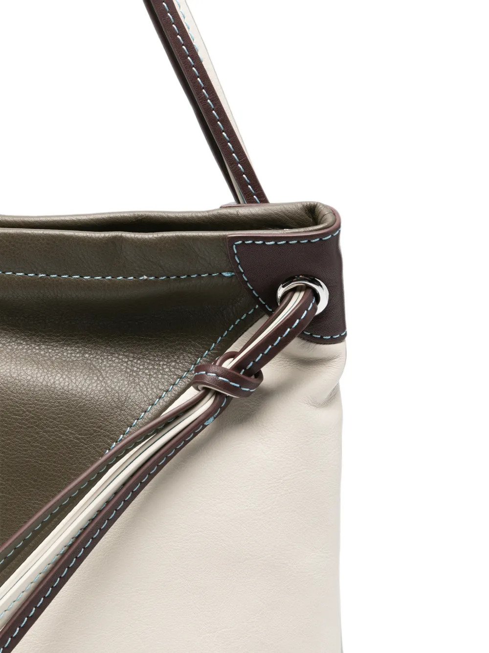 Kenzo Kite leren shopper met colourblocking Blauw