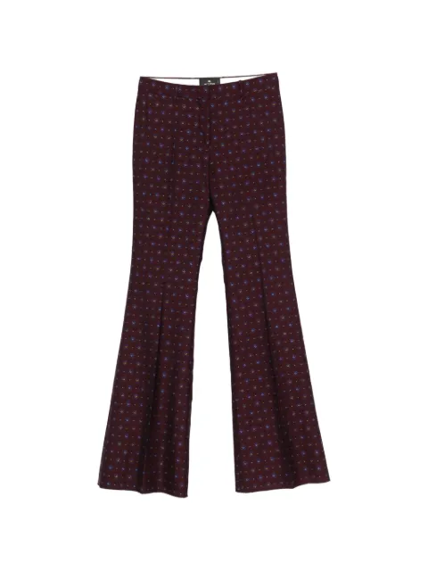 ETRO floral-print jacquard-woven trousers