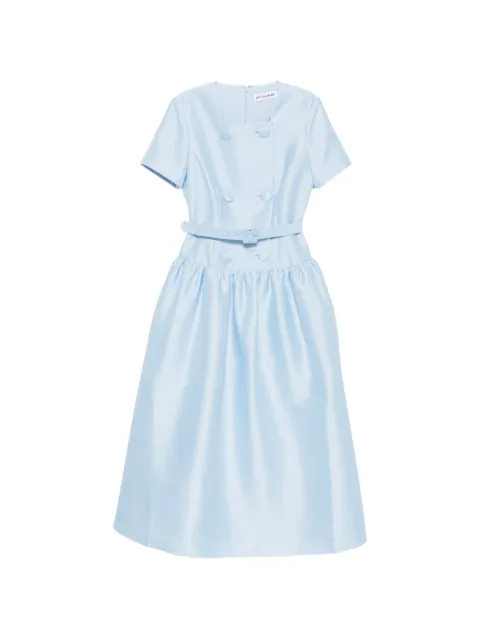 Self-Portrait vestido midi con doble botonadura