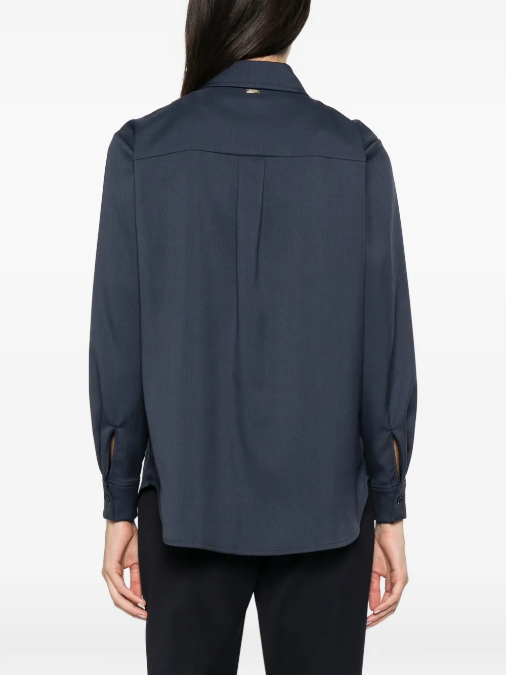 Herno Overhemd met borstzak Blauw