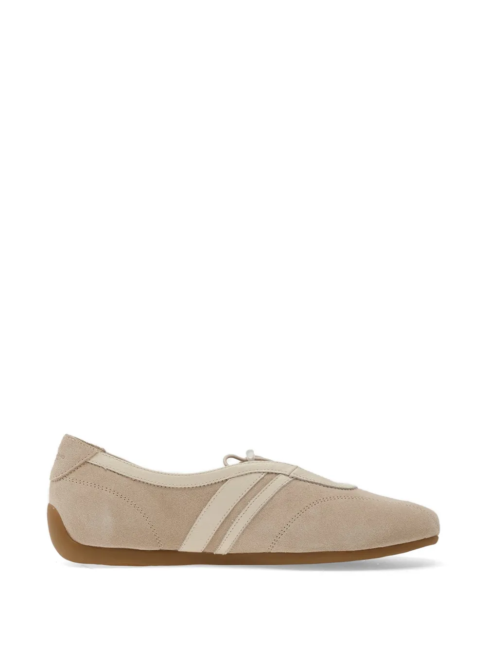 VAGABOND lace-up suede ballet flats - Toni neutri